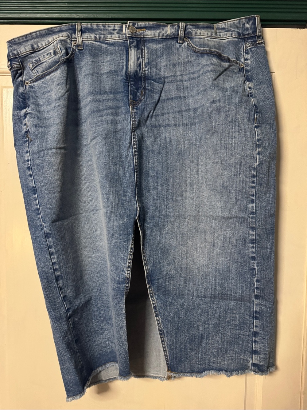 NWT - torrid Light Blue Straight Leg Midi Denim Skirt
